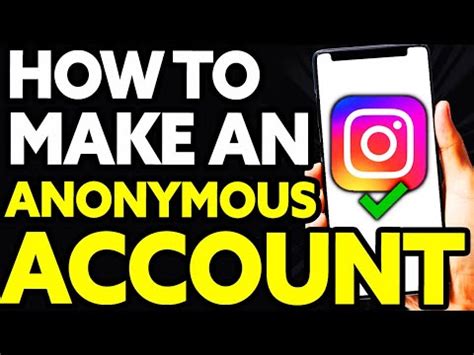 anoniem instagram account aanmaken|How to Make an Anonymous Instagram Account and View。